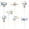 Blumomon 28 pezzi di aereo cupcake topper per palloncini a