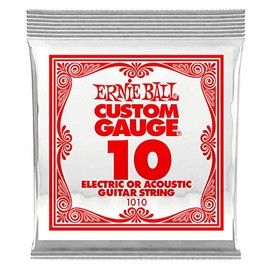 6 x Ernie Ball Single 0.10 Guitar strings