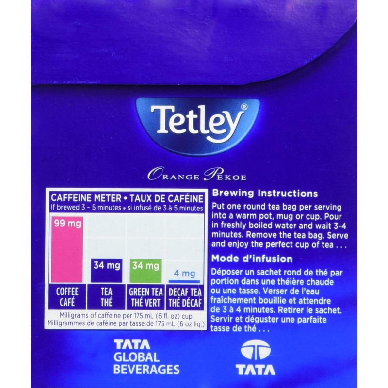 Tetley Orange Pekoe Black Tea - 36 Tea Bags, 113