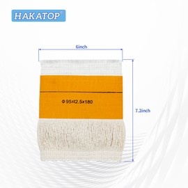 HAKATOP 2PC Kerosene Heater Wick Replacement Wick Heating Stove Fiberglass White 95x t2.5 x 180 mm