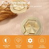 MOROBOR 4Pcs Hexagon Pocket Doors Drawer Handle Flush Ring Pull,