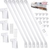 6 Pack 12 Inch Wire Shelf Brackets Set, Includes 6