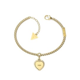 GUESS JUBB01422JWRHS/JUBB01422JWYGS Fine Heart Bracelet, Non-Precious Metal, No gemstone