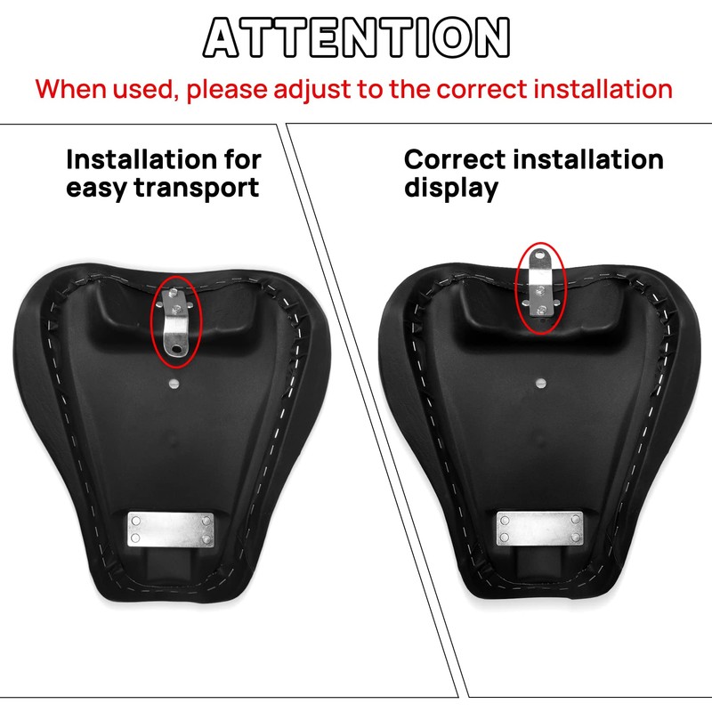 PSLER Sportster Driver Seat, Motorcycle Front Rider Driver Solo Seat