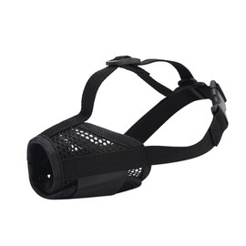Coppthinktu Mesh Muzzle for Small Medium Large Sized Dogs, Breathable Dog Mouth Guard Muzzle to Prevent Biting Barking, Adjustable Muzzle for Dogs Mouth Cover Allows Panting Drinking