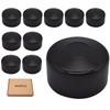 SKIR'CO (10 pcs) Fence Post Caps, Round 60 mm Black