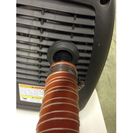 GenExhaust for Yamaha EF2400iSHC/EF2000iS/EF1000iS Generator 1-1/2" silicone exhaust extension 2 foot length