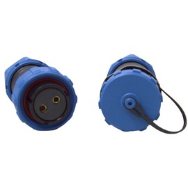 GLDFYYDS 2 PCS Aviation Plug And Socket IP68 Industrial Waterproof 2/3/4 Pin Connector Male-Female Docking SP21 Quick Connect Wire Connector (2 Pin)