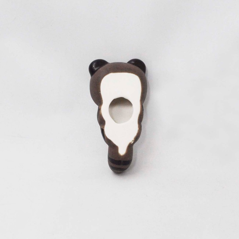 Skater CHO3-A Ceramic Chopsticks Rest Raccoon