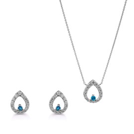 Orphelia Jewellery Sets 925 Sterling Silver Zirconia SET-7487, Silver, Cubic Zirconia