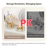 360° Rotating Cosmetic Display Case, 2-Tier Large Capacity Makeup Organizer