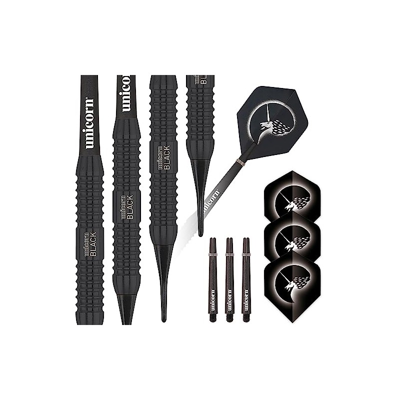 Unicorn Core Plus Soft Dart, Brass, schwarz, 19g