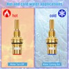 Brass 1-001 & Brass 1-002 Ceramic Valve Cartridge Set, Replacement