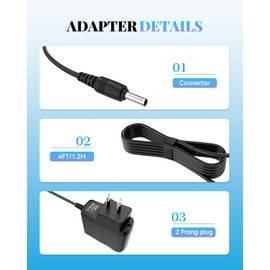 AC DC Adapter Charger Compatible with URC TRC-1080 B210-2194C Universal Remote Control Cradle Base Power Supply Cord Mains PSU