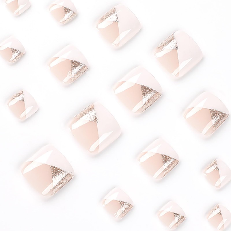 Nail Tips, 24 Pieces, Thumb Nail Seal, Foot False Nails,