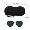 MoKo Eyeglass Soft Case, Zippered Neoprene Sunglasses Pouch with Clip