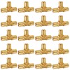 Horiznext 3/4 inch pex tee fitting, brass coupling adapts water