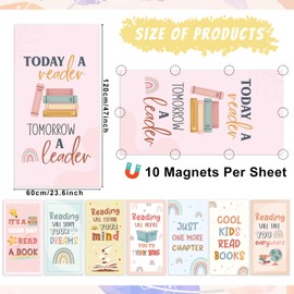 Shejdgart Light Covers for Ceiling Lights Classroom, 8PCS Reading Magnetic Fluorescent Light Covers for Ceiling, Overhead Lamp Decorations Supplies for Office Hospitals Home School (4 X 2 Ft)