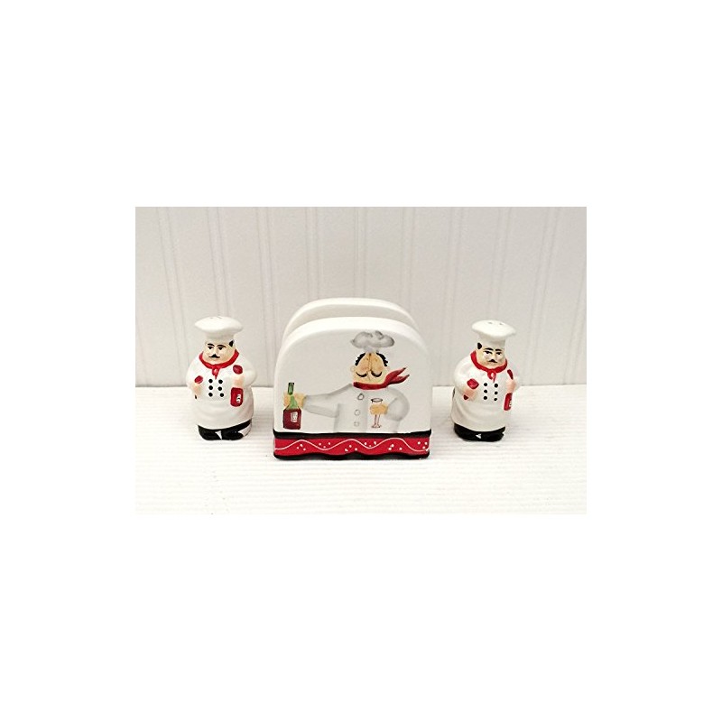 ACK Tuscany Colorful Plump Bistro Chef Hand Painted Ceramic Napkin