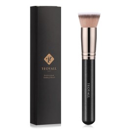 TEOYALL Kabuki Foundaiton Brush, Flat Top Dense Buffing Brush for Liquid