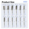12Pcs Stainless Steel Bore Brush Set with 1/4" Hex Shank