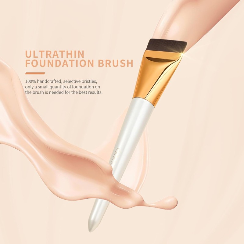 Docolor Flat Foundation Brush for Liquid Makeup Ultra-thin Blending Premium