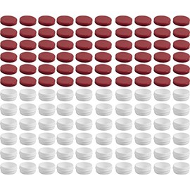 60 Ointment Jar Containers Cream/Ointment Kruke Flat 12ml Capacity with Red Lid – Made In Germany