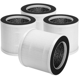XBWW 4 Packs A1 Replacement Filter for Vewior Air Cleaner Purifier HQSC-50, HQKJ-80, AMEIFU AP01W, KOIOS HQKJ-50