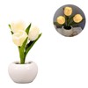Tulip Night Light Soft Light Exquisite Ceramics PU Flower Table