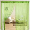 Exporthub Beautiful Green Color Threads String Curtains - 4X7 Feet,