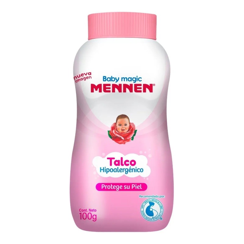 Talco para Bebés Mennen Baby Magic Rosa 100g