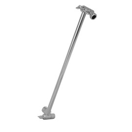 SparkPod 16" Solid Brass Shower Head Extension Arm - Flexible Height & Angle Adjustable Shower Arm Extension for Rain Showerheads with Sturdy Lock - Universal Pipe Connection (Luxury Polished Chrome)