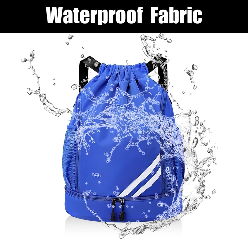 Fashion Sports Backpacks, Large Capacity Drawstring Gym Bag, Waterproof Backpack