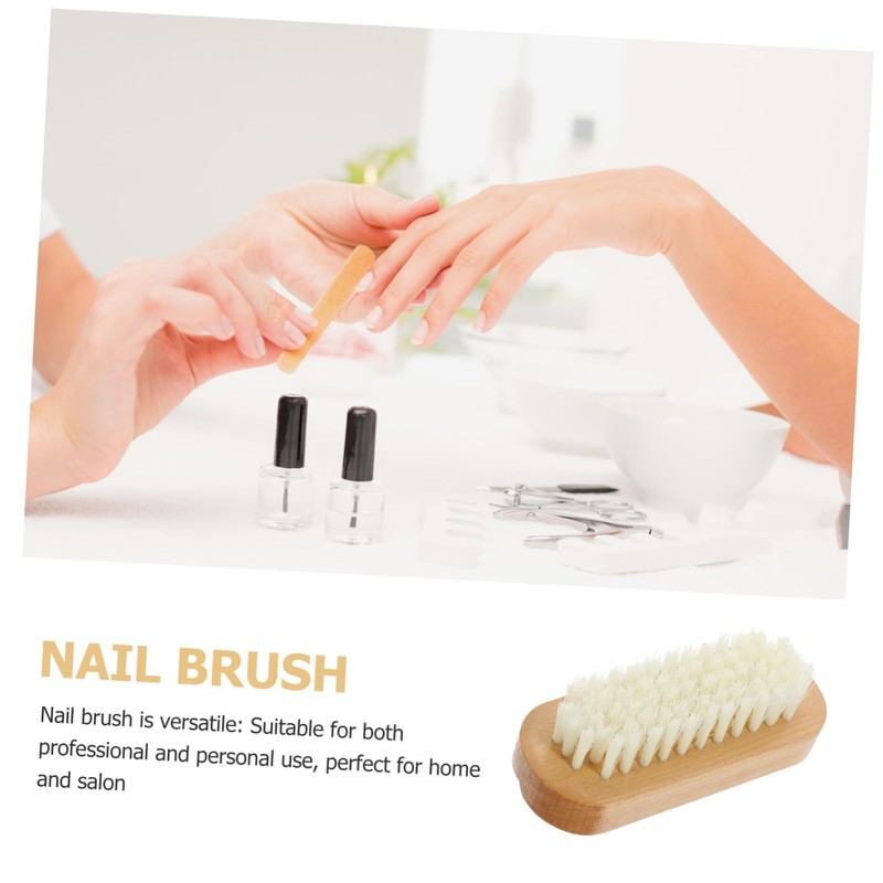 Outanaya 2Pcs Dual Sided Fingernail Brush Portable Nail Cleaning Tools