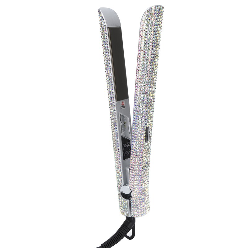 150W Hair Straightener Rhinestone Electric 2 in 1 Faster Shape
