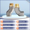 (1" NPT, 2PCS) Fuel Hose Swivel 360 Rotating Connector for