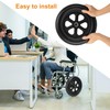IHDYPPEW Premium Caster Wheel (2-pack) – 12 Inch Wheelchair Wheel,