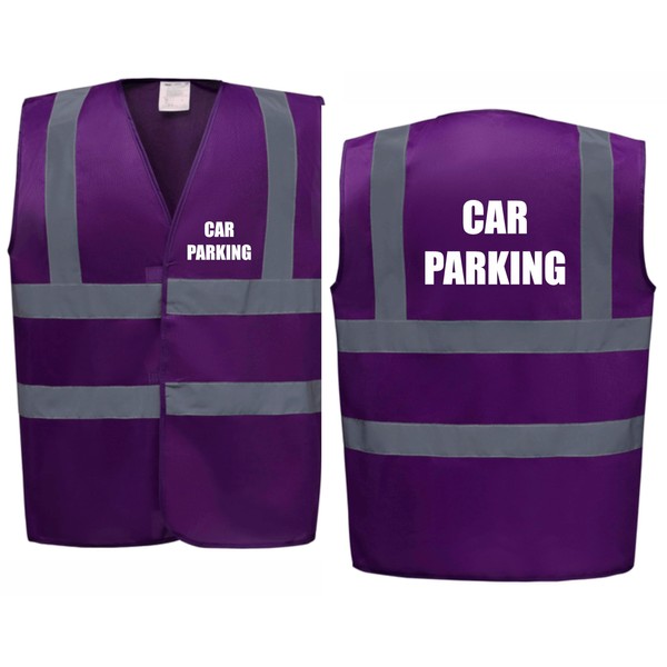 Brook Hi Vis Premium Safety Vest - CAR PARKING Printed