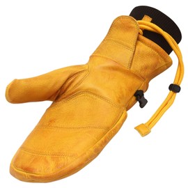 VANCE LEATHERS USA Winter Gloves Snow Mittens for Skiing, Snowboarding and Mountaineering (Tan, Large)