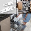 2pcs Dishwasher Mounting Bracket,WD01X27759 Dishwasher Countertop Mounting Bracket,Compatible with General