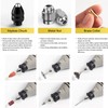 Ninnyi 15PCS 4486 Multi Tool Accessories Set for Dremel, Chuck