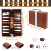 YUJUVI Backgammon Set Suitcase for 2 Players, Classic t 11