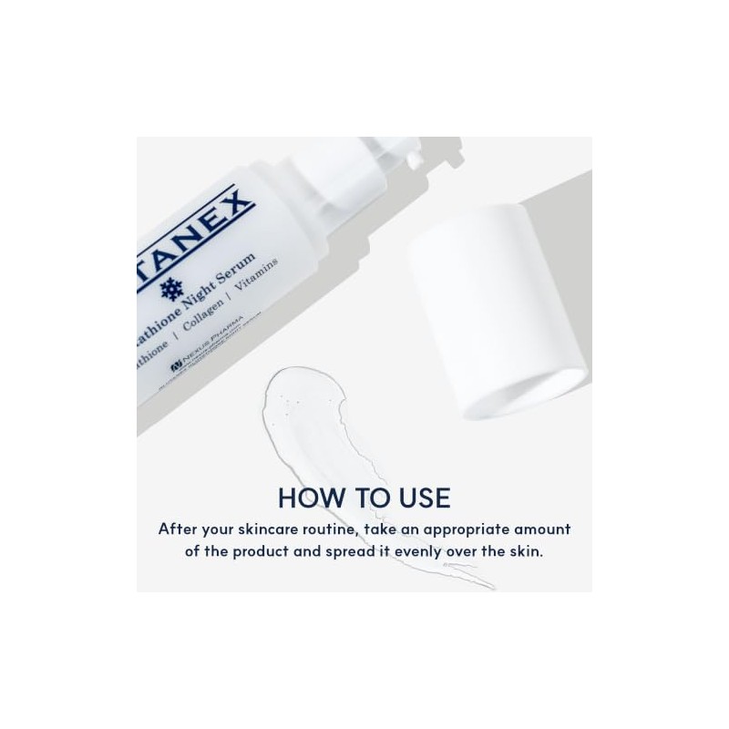 Glutanex™ Night Serum SUERO DE NOCHE/Antioxidación, Firmeza, Elasticidad, Nutrición/De Corea