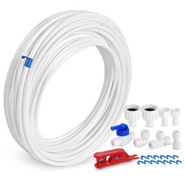 Lemon Filter 15 m Water Inlet Pipe Universal Connection Set for Fridge Side by Side Fridge hose, water hose 6.35 mm (1/4 inch).