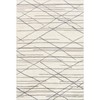 Rugs USA Pick-Up-Sticks Machine Washable Wool Area Rug, 4x6, Ivory