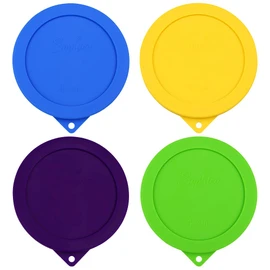 Sophico 4 Cup Round Silicone Storage Cover Lids Replacement for Anchor Hocking and Pyrex 7201-PC Glass Bowls (Container not Included) (Mix2)