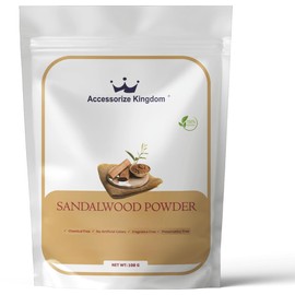 Accessorize Kingdom Sandalwood Herbal Powder for External Use – For DIY Face & Hair Packs | 3.5 oz (100g)