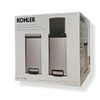 Kohler 2-Pack 6L Stainless Steel Step Trash Bin