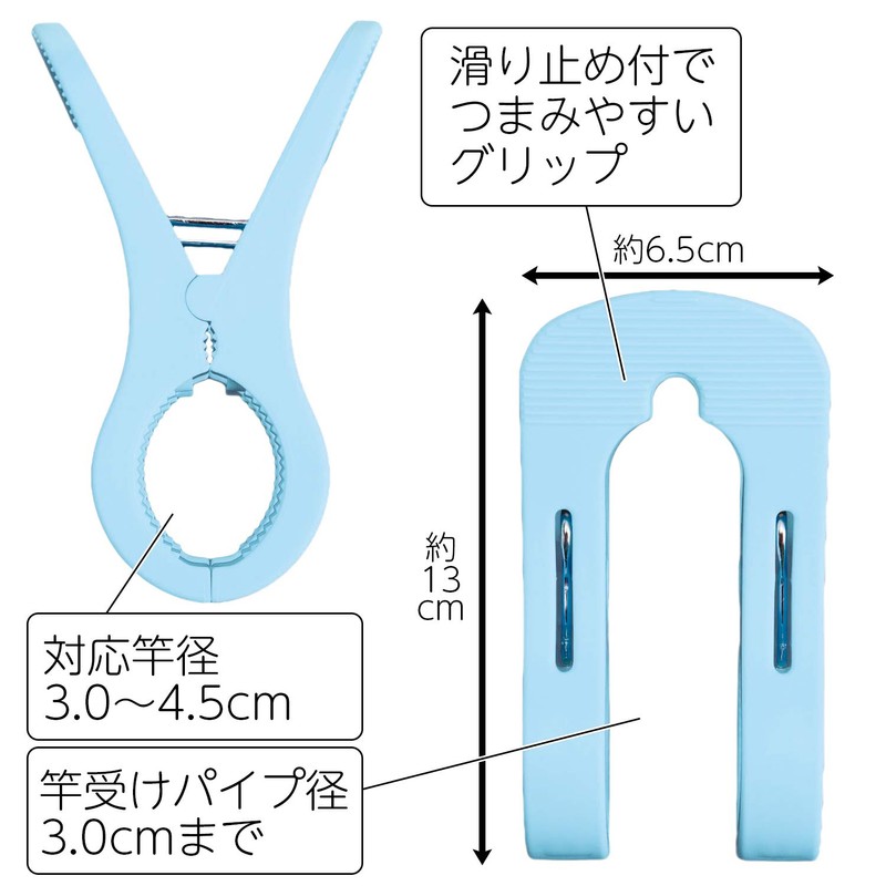 Como Life Rod Clip Set of 2 Blue Bifurcated Approx.