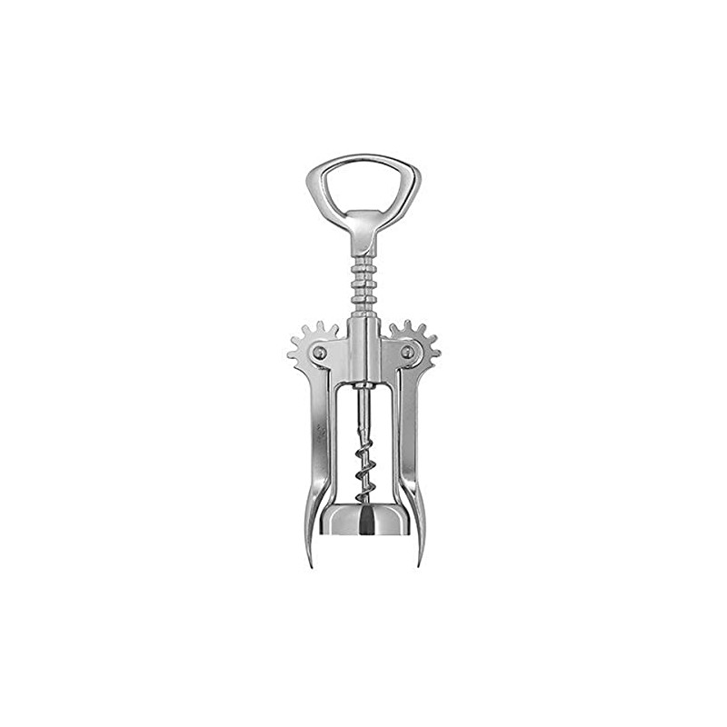 Collins Chrome Auger C221 Winged Corkscrew, Brown 1.5x6.75x2.5